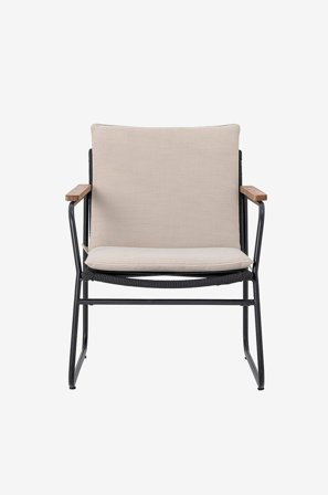 Bloomingville - Loungestol Hampton, 2-pak - Sort - Havelænestole - Fra Homeroom
