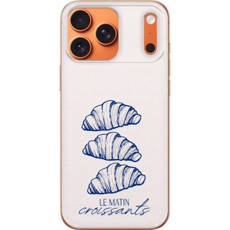 Kompatibelt Mobildeksel til Apple iPhone 17 Pro Max Franske morgener med nystekte croissanter