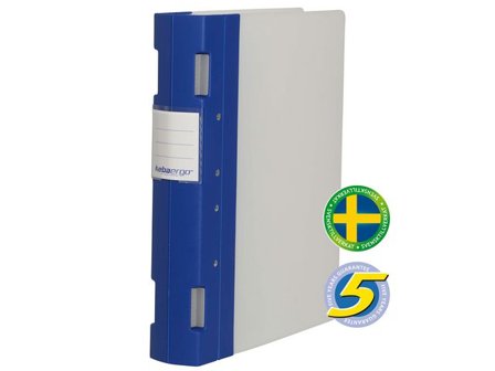 KEBA Gaffelpärm Ergo A4 55mm blå/neutral - Lyreco - Kontorsmaterial - Pärmar och register - Gaffelpärmar i plast