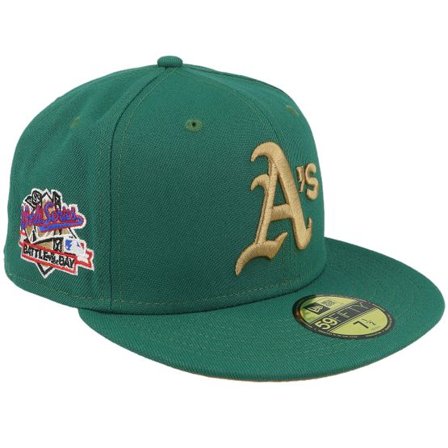 New Era - MLB Grön fitted Keps - Oakland Athletics Mossy Meadows 59FIFTY Green Fitted @ Hatstore
