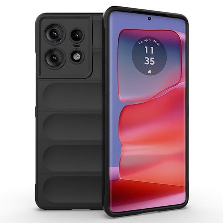 Mjukt greppformat Motorola Edge 50 Pro skal - Svart