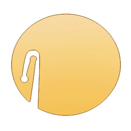 10 kpl Juomamerkintätarrat Vierasnimitarra GOLD ROUND - spot-myynti