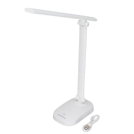 LED Bordlampa Ögonskydd Vikbar 3 Färger Ljus USB Laddningsbar Bordlampa för Bord Bänkar Sybord