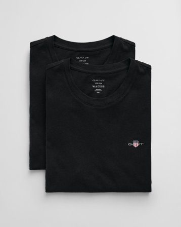GANT Teenager 2er-Pack Rundhals-T-Shirts (134/140) Schwarz