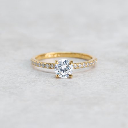 Kärleksört, 18K Gelbgold : Diamanten - Laborgezüchtet, Karat - 0.30 kt