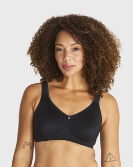 Skøn Agnes Soft-bh. Sort - B75 - Swegmark