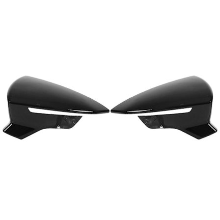 Par Bakre Backspegelskydd Vänster Höger Ersättning för SEAT Leon Mk3 5F ST FR Cupra 2013?2019 Glansigt Svart