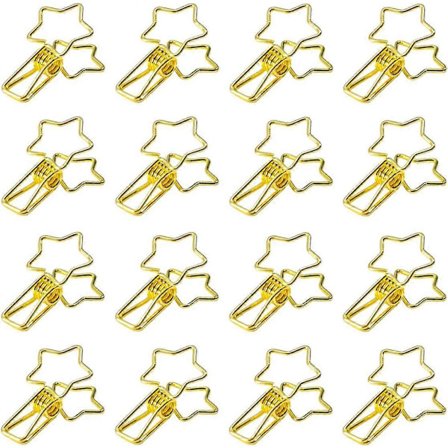 Klämma Anslagstavla Bordsställ Metall Filklämmor Fäste Papper Tumb Vindtålig Bildställ Bordsnummerställ Vikbara Kontorsmappar - Yx Guld