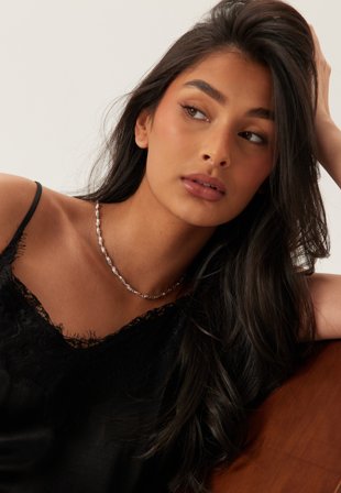 Pilgrim - Eliyah Necklace -plated - Silver - Kläder - - Bubbleroom