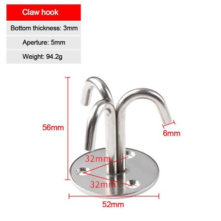 1 kpl Seinäkoukku Kattokiinnike Ripustin CLAW HOOK CLAW HOOK