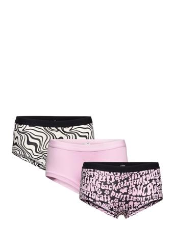 Brief Hipster 3 Pack Aop Night & Underwear Underwear Panties Multi/mønstret Lindex*Betinget Tilbud