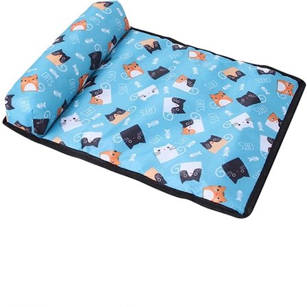 Kylmatta för hundar och katter, kylsilkesmatta, kylplatta för hundkoja/soffa/säng/golv/bilsäten, sommar, kylande husdjurssitsar
