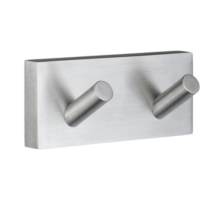 Smedbo RS359 Håndklekrok 4 stk. kroker, mattkrom, Baderom