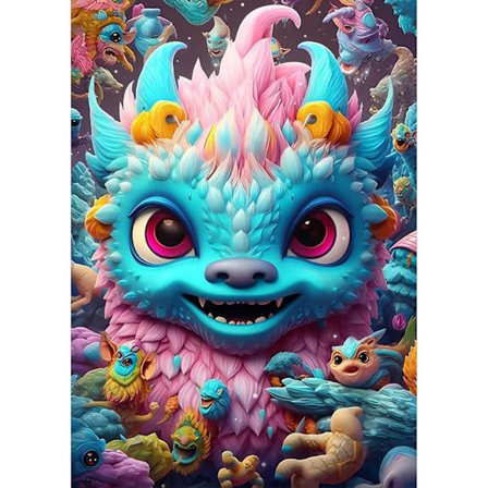 5D Timanttimaalaus 30x40cm Lohikäärme K