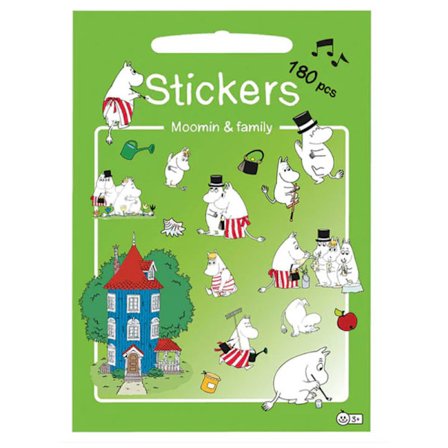 Klistermärken Moomin & Family (180 Stickers)