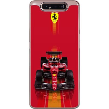 Yhteensopiva Puhelinkuori Samsung Samsung Galaxy A80 Ferrari Formula 1 -auto ikonisessa punaisessa muotoilussa urheilullisella tarkkuudella