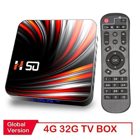 Tv-boks Android 10 4 GB 32 GB 4K H.265 Mediaspiller 3D Video 2,4 G 6 GHz Wifi Bluetooth Smart Tv-boks Dekoder