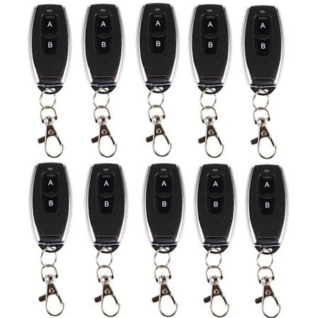 10 stk. 433 MHz RF fjernbetjening lærende kode 1527 EV1527 til dør garageport controller alarm nøgle LED lys 433 Mhz