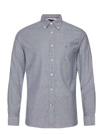 Core 1985 Flex Oxford Rf Shirt Skjorta Casual Grå Tommy Hilfiger