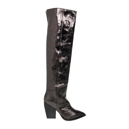 AllSaints ‘Reina’ leather heeled Støvler Sort, Dame, Størrelse: 41 EU