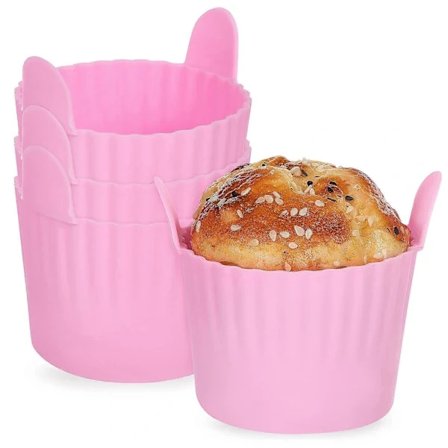 4 stk Silikon Muffin Former Cupcake Silikonformer Cupcake Former Bakeformer Bakekopper For Airfryer Som Vist 7.50X7.00X7.00CM