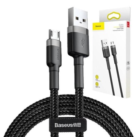 Baseus Cafule Micro USB-kabel 1,5A 2m (grå + svart)