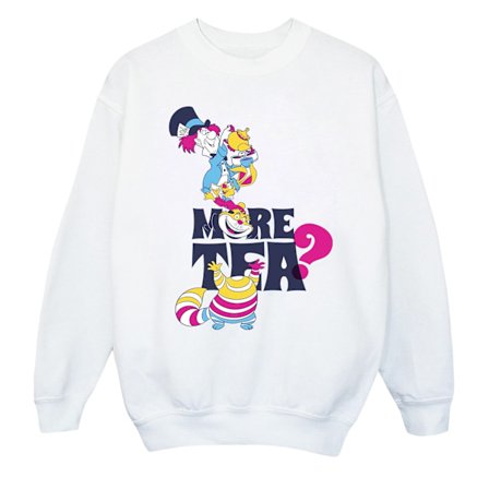 Disney Girls Alice In Wonderland More Tea Sweatshirt 9-11 År