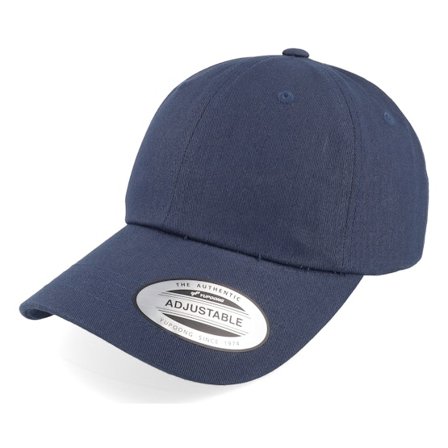 Yupoong - Sininen unconstructed Lippis - Navy Dad Cap @ Hatstore
