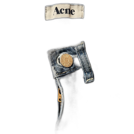 Lågmidjade acne-jeans
