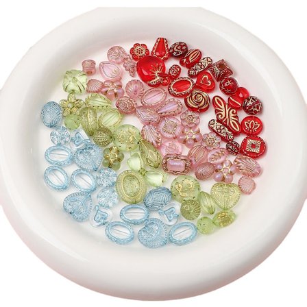 Akryyli Retro Barokki Kultamaalatut Sekalaiset Helmet DIY Käsintehty Helmikorun Rannekoru Kaulakoru Koru Tarvikkeet