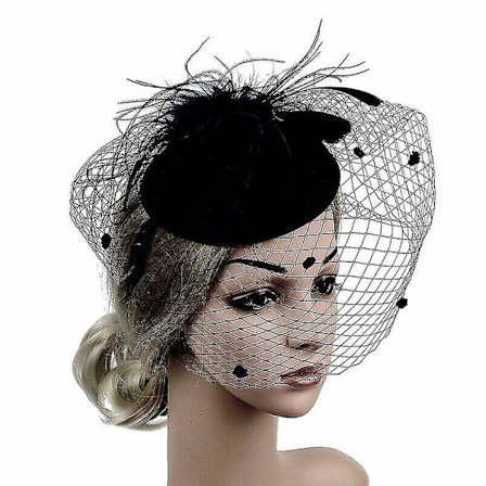 Fjær Blomster Hår Fascinator Hodebånd Kvinner Tilbehør Håndlaget