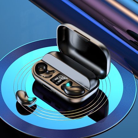 X57 Bluetooth-kuulokkeet luun johdolla, nukkumiseen suunniteltu, digitaalinen näyttö, mini-meluntorjunta