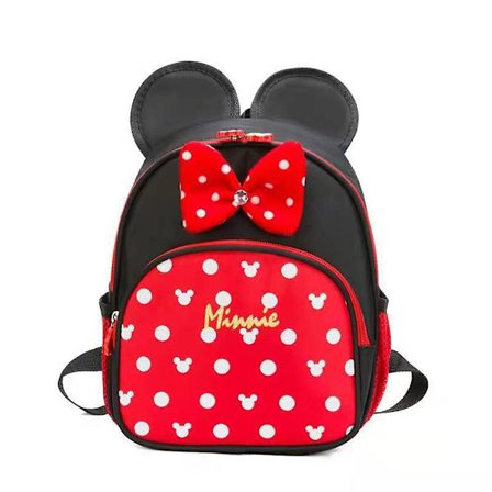 Disney Minnie Mouse 3D-reppu lapsille, taaperoille, pojille, tytöille, söpö sarjakuvareppu, matkakoululaukku, päiväkotikirjalaukku, reppu, lahjat GS