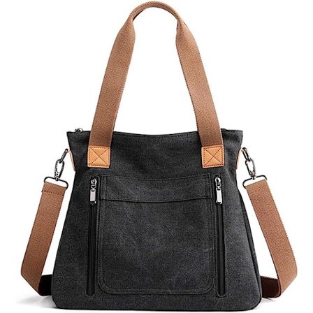 Kvinnors Canvas Tote Portmonnä Work Shoulder Crossbody Bag