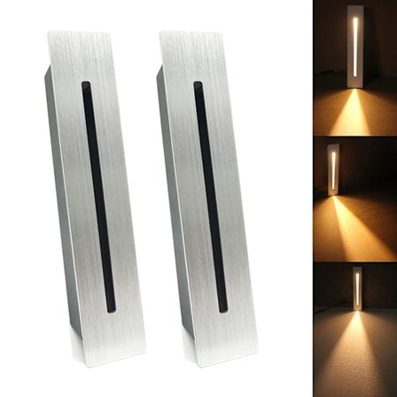 LED Indbygget Trappebelysning Trinlys 220v Indendørs Hjørnevæglampe Trin Dekorationslampe