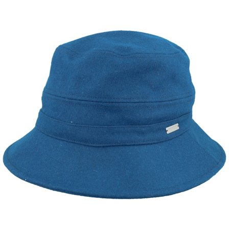 Seeberger - Blå bucket Hat - Wool Blend Blue Bucket @ Hatstore
