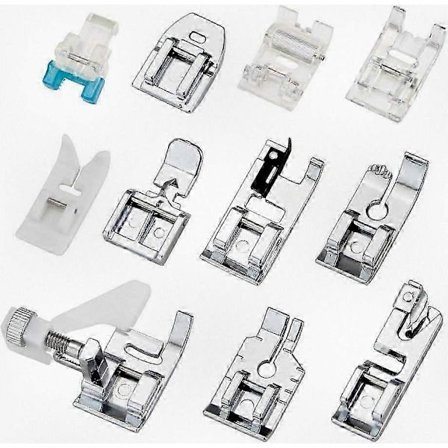 11-delt trykfodssæt til symaskine, reservedele kompatible med udvalgte Brother-modeller