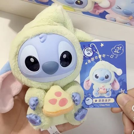 MINISO Stitch Blind Box Taske Spis noget før søvn Serie Vinyl Pendant Sød Dukke Mystery Box Fluffy Doll Surprise Gaver