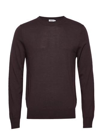 M. Merino Sweater Strikkegenser M. Rund Krage Brun Filippa K