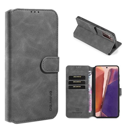 DG.Ming Retro Samsung Galaxy Note 20 fodral - Silver/Grå