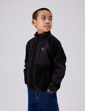 name it Nknmyles Fleece Jacket - Black - 164