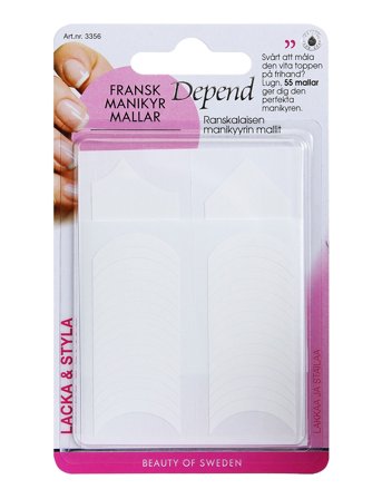 Depend Cosmetic Fransk Manikyrmallar - Nude - ONE SIZE