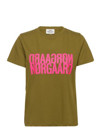 Single Organic Trenda P Tee Khaki Mads Nørgaard