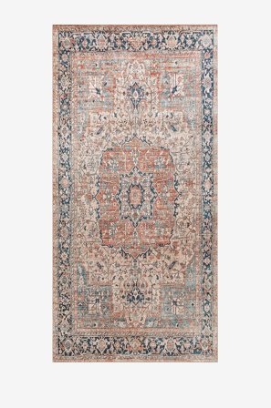 KM Home - Vaskbart teppe Amber - Flerfarget - Plasttepper - 80X150 - Fra Homeroom