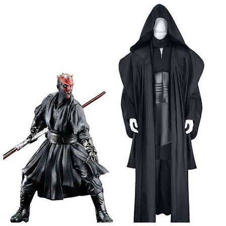 Star Wars Darth Maul Cosplay Kostyme Komplett Sett