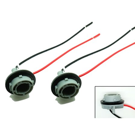 Ba15s 1156 p21w led / halogen kontakter / sockel fattning 2-pack