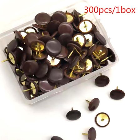 300 st av 12 färger Färg Plastbelagda kartnålar Platt huvud Knappnålar Cork Board Office Creative Stationery