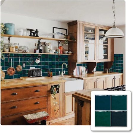 10-pak miljøvenlige fliseklistermærker 15x15cm – vandtæt vægdekoration til køkken & badeværelse_TF_TF