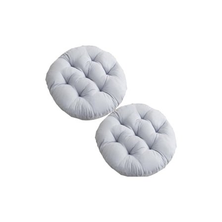 2 kappaletta pyöreä tuoli-istuintyyny lattiatyyny tatami-istuintyyny harmaa paksu pehmustettu tyyny tuoli-istuintyynyt kotiin Ki