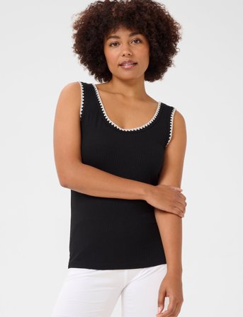 Cream Crribba Top - Black - S